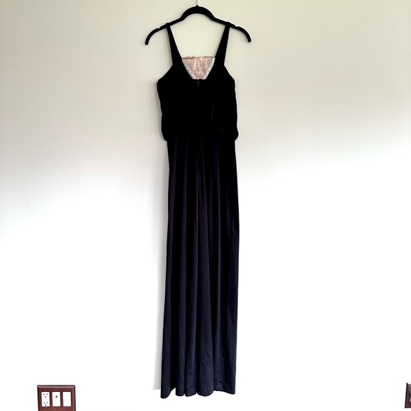 🏴VINTAGE 70s Boho Macrame Knit Woven Wide Jumpsuit - Picture 5 of 5